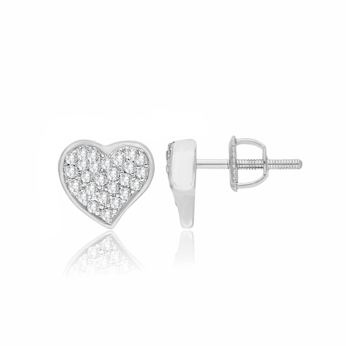 Dazzle Heart Lab Grown Diamond Earrings