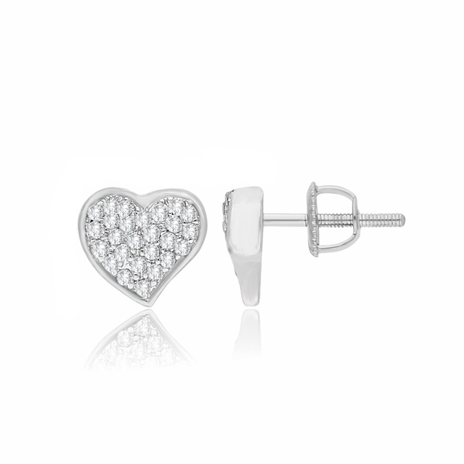 Dazzle Heart Lab Grown Diamond Earrings