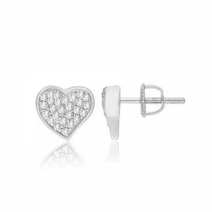 Dazzle Heart Lab Grown Diamond Earrings
