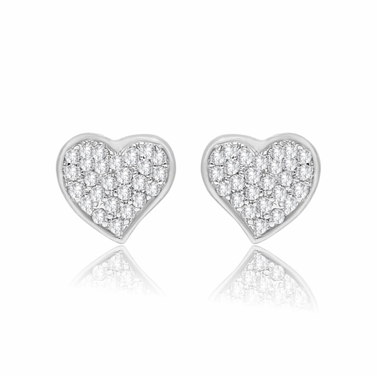 Dazzle Heart Lab Grown Diamond Earrings