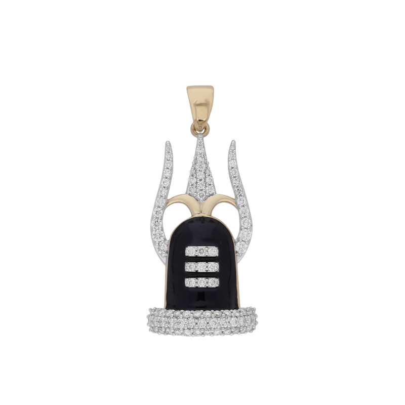 Trishul Lingam Lab Grown Diamond Pendant