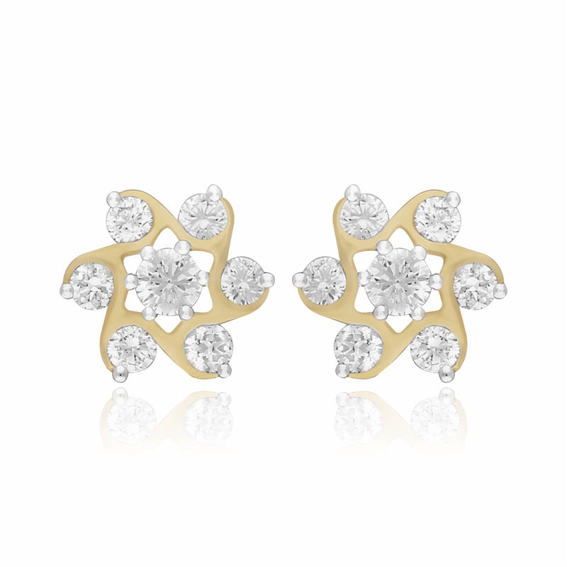 Morning Glory Lab Grown Diamond Earring