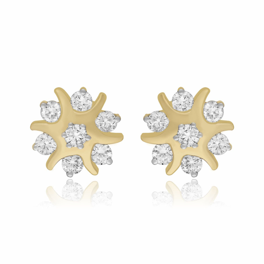 Sunflower Lab Grown Diamond Earring