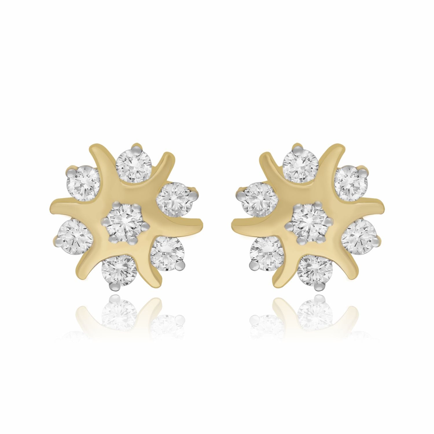 Sunflower Lab Grown Diamond Earring