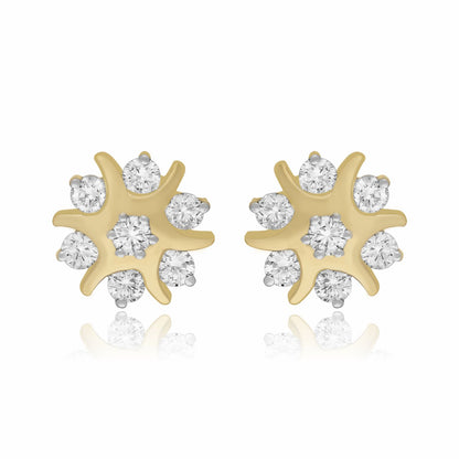 Sunflower Lab Grown Diamond Earring