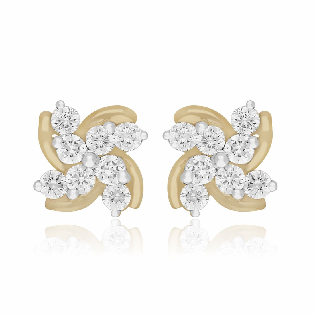 Pinwheel Lab Grown Diamond Earrings