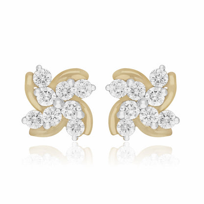Pinwheel Lab Grown Diamond Earrings