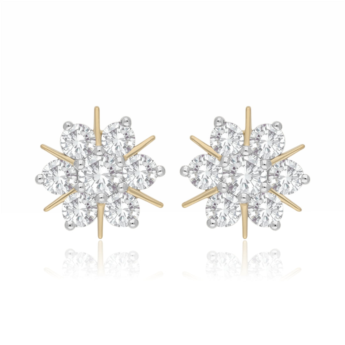 Stellar Bloom Lab Grown Diamond Earrings