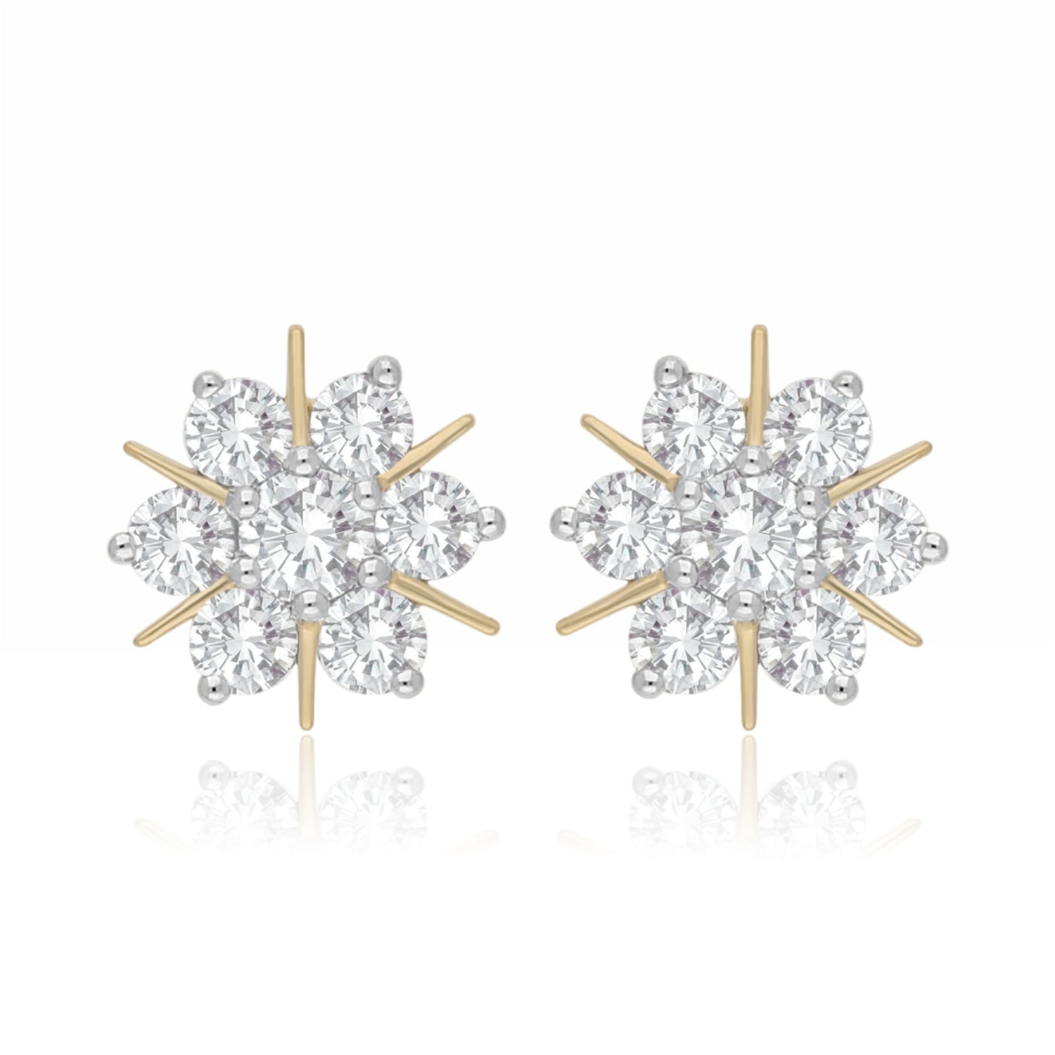 Stellar Bloom Lab Grown Diamond Earrings