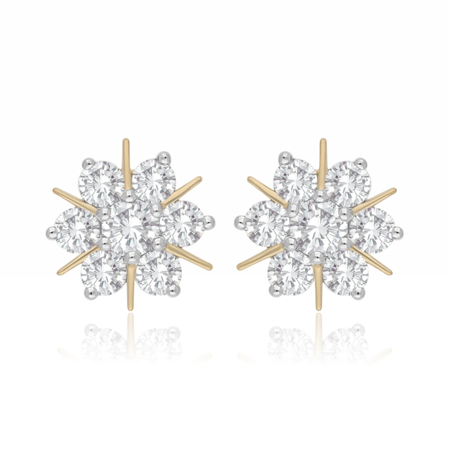 Stellar Bloom Lab Grown Diamond Earrings