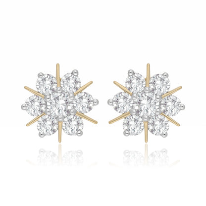 Stellar Bloom Lab Grown Diamond Earrings