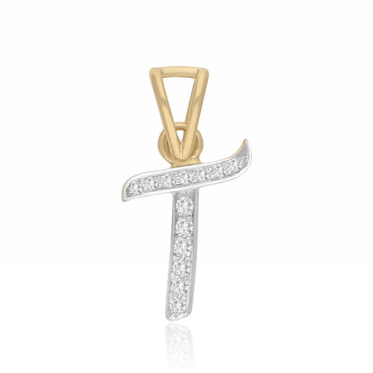 Signature "T" Lab Grown Diamond Pendant