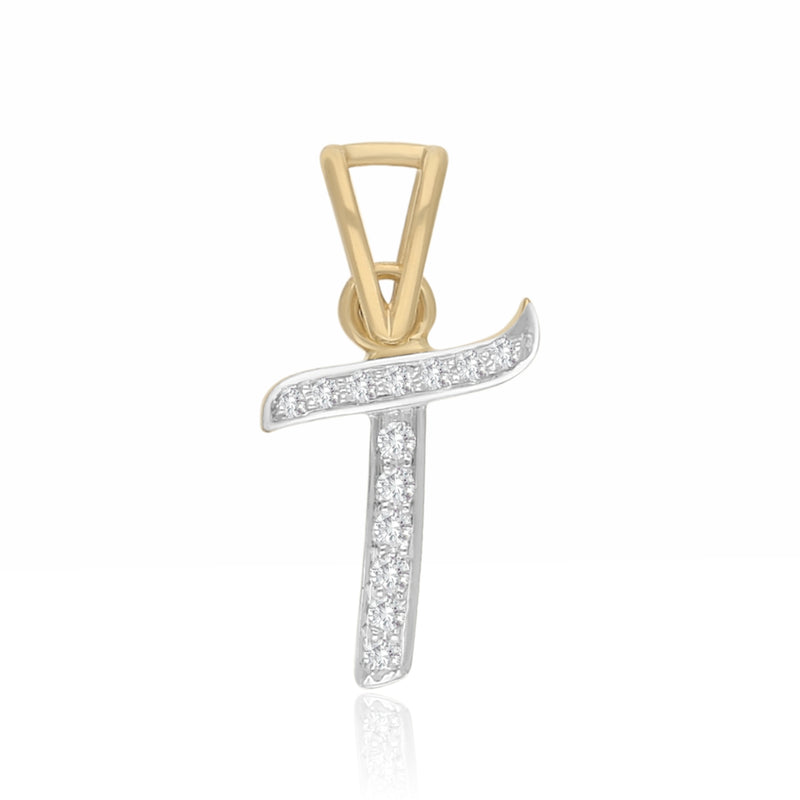 Signature "T" Lab Grown Diamond Pendant