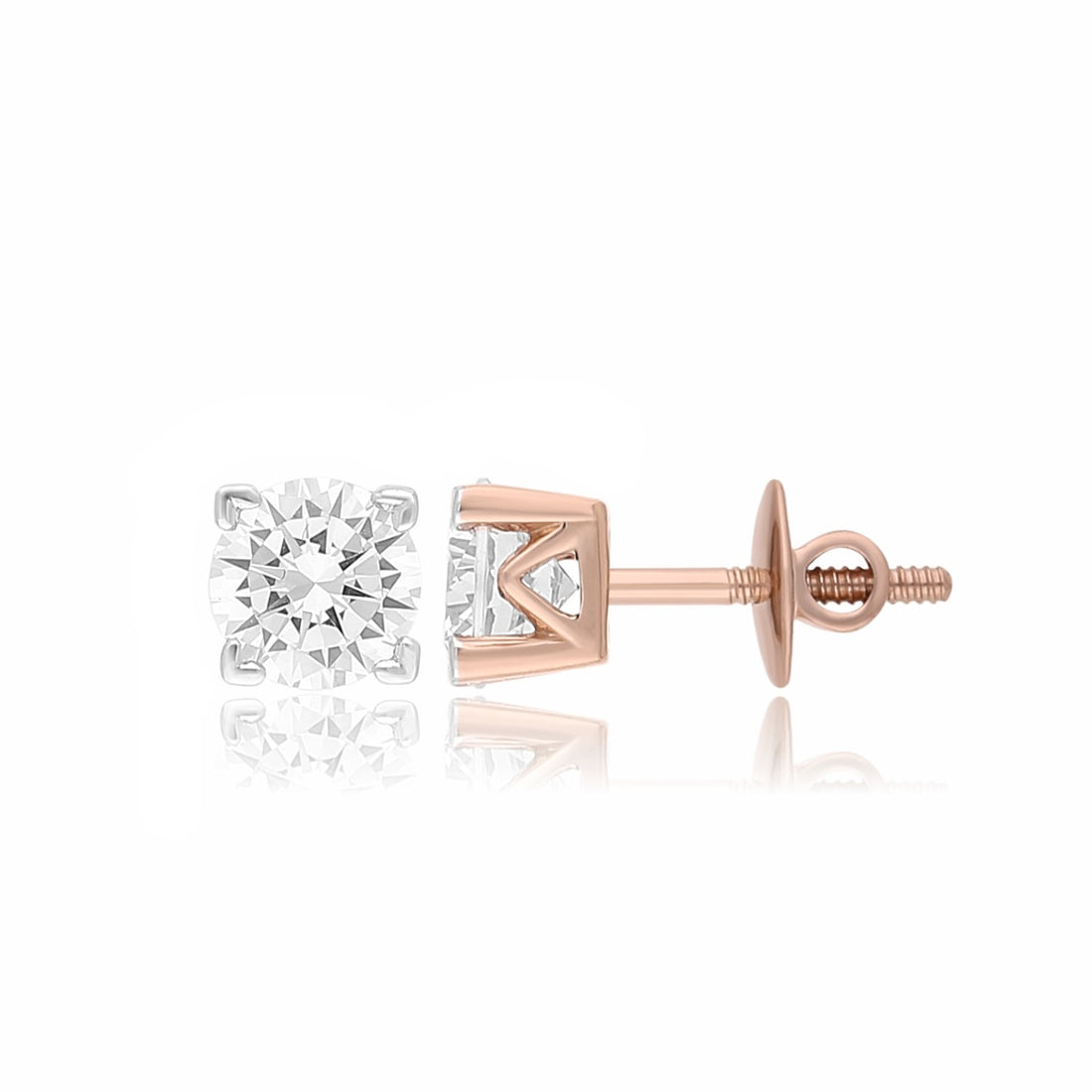 Endless Light Solitaire Lab Grown Diamond Earring