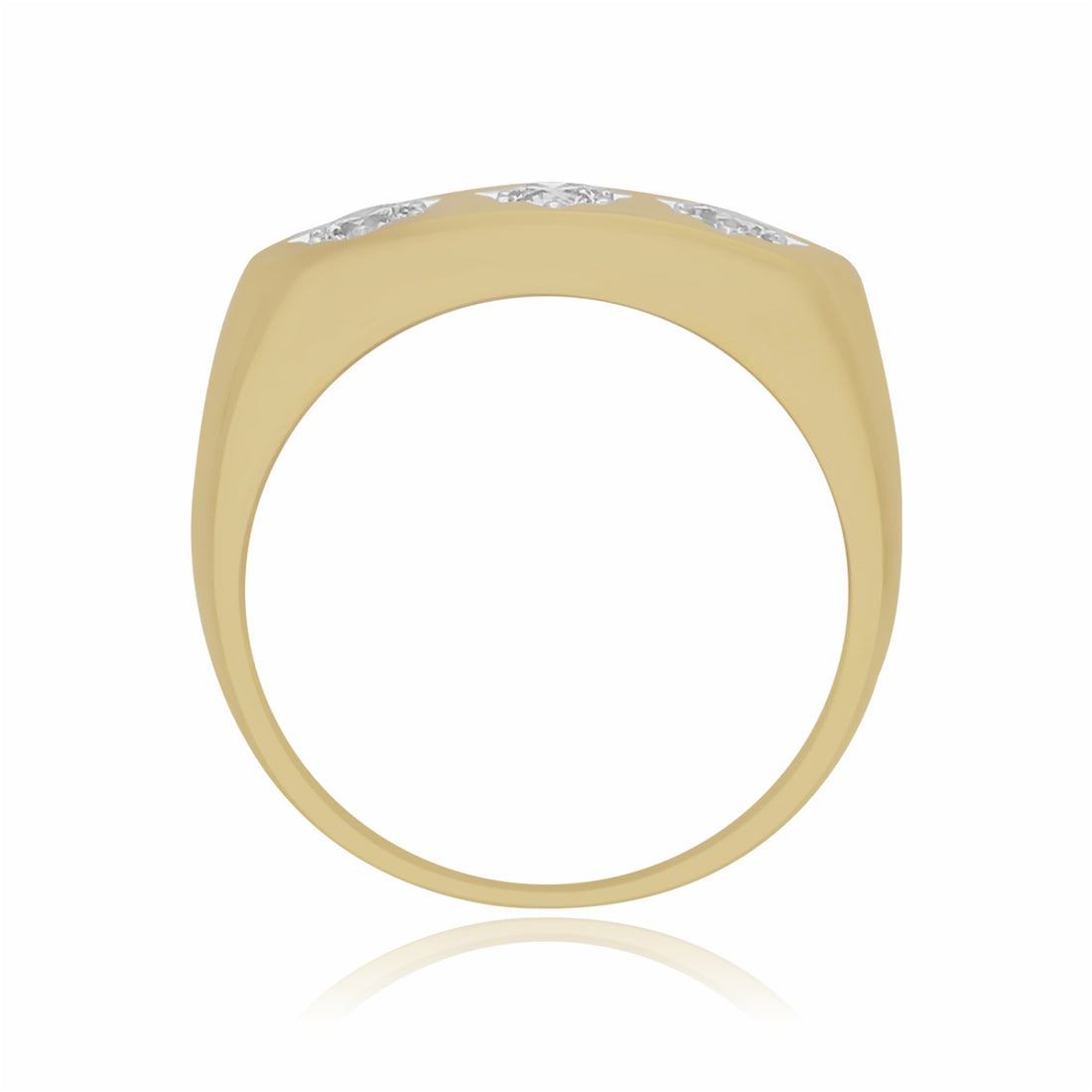 Triple Star Glow Lab Grown Diamond Ring