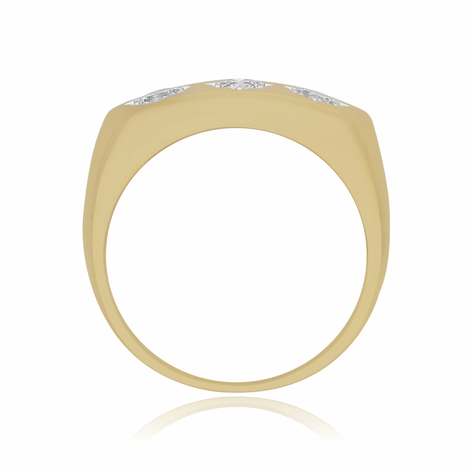 Triple Star Glow Lab Grown Diamond Ring