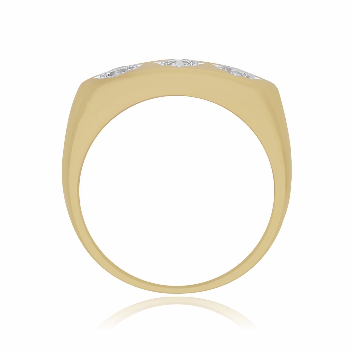 Triple Star Glow Lab Grown Diamond Ring