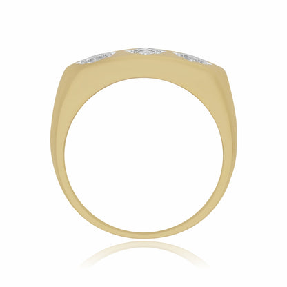 Triple Star Glow Lab Grown Diamond Ring