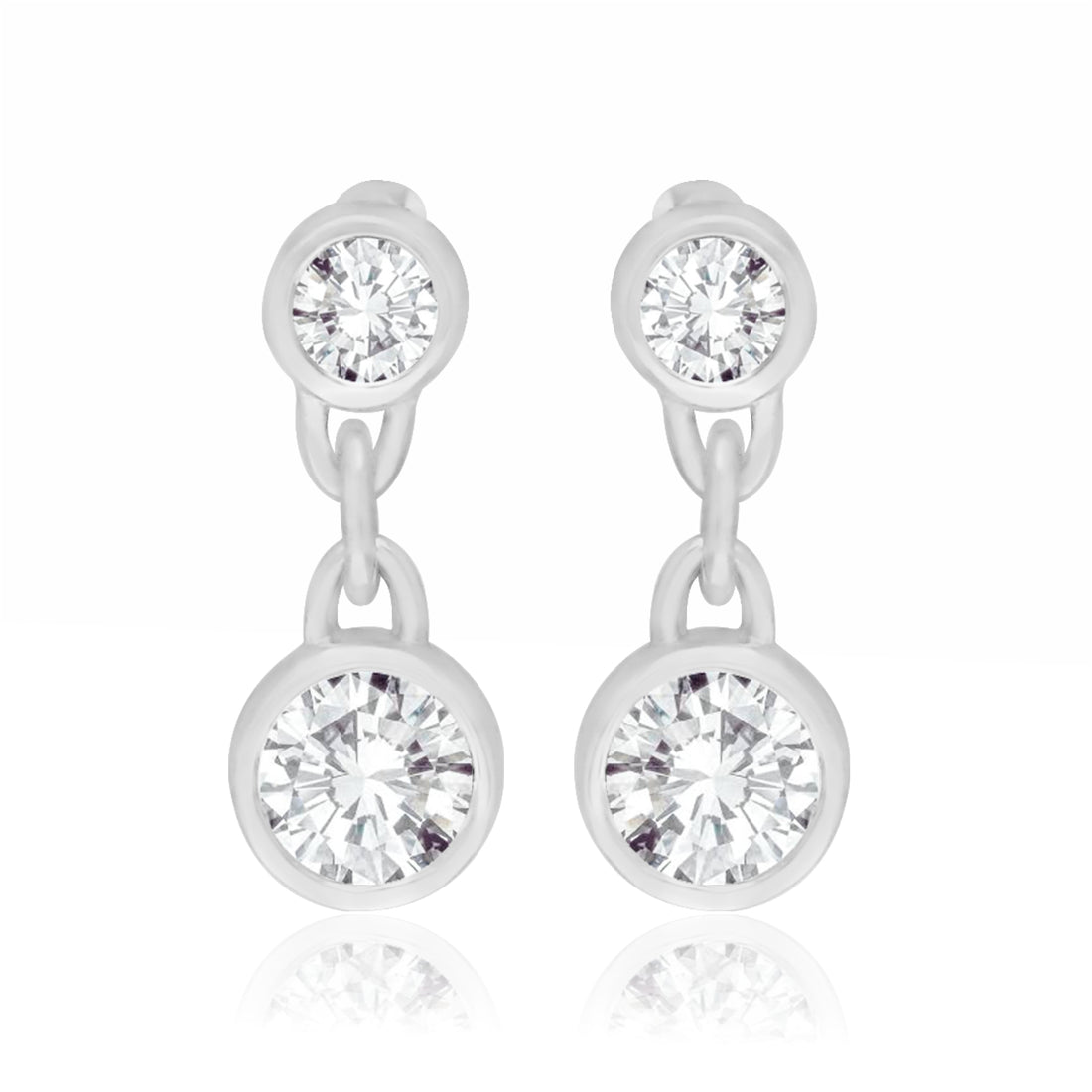 Doublet Sparkle Lab Grown Diamond Drop Earrings