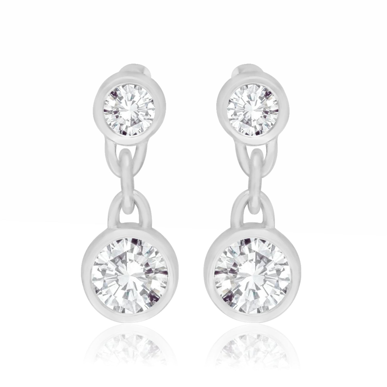 Doublet Sparkle Lab Grown Diamond Drop Earrings