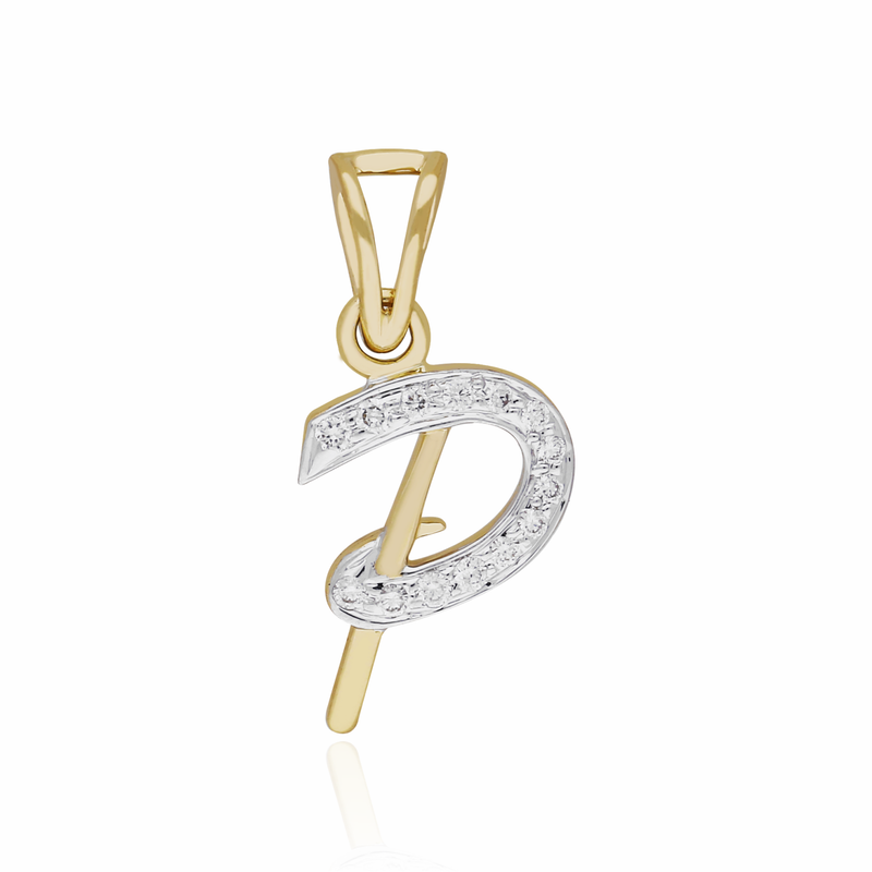 Signature "P" Lab Grown Diamond Pendant