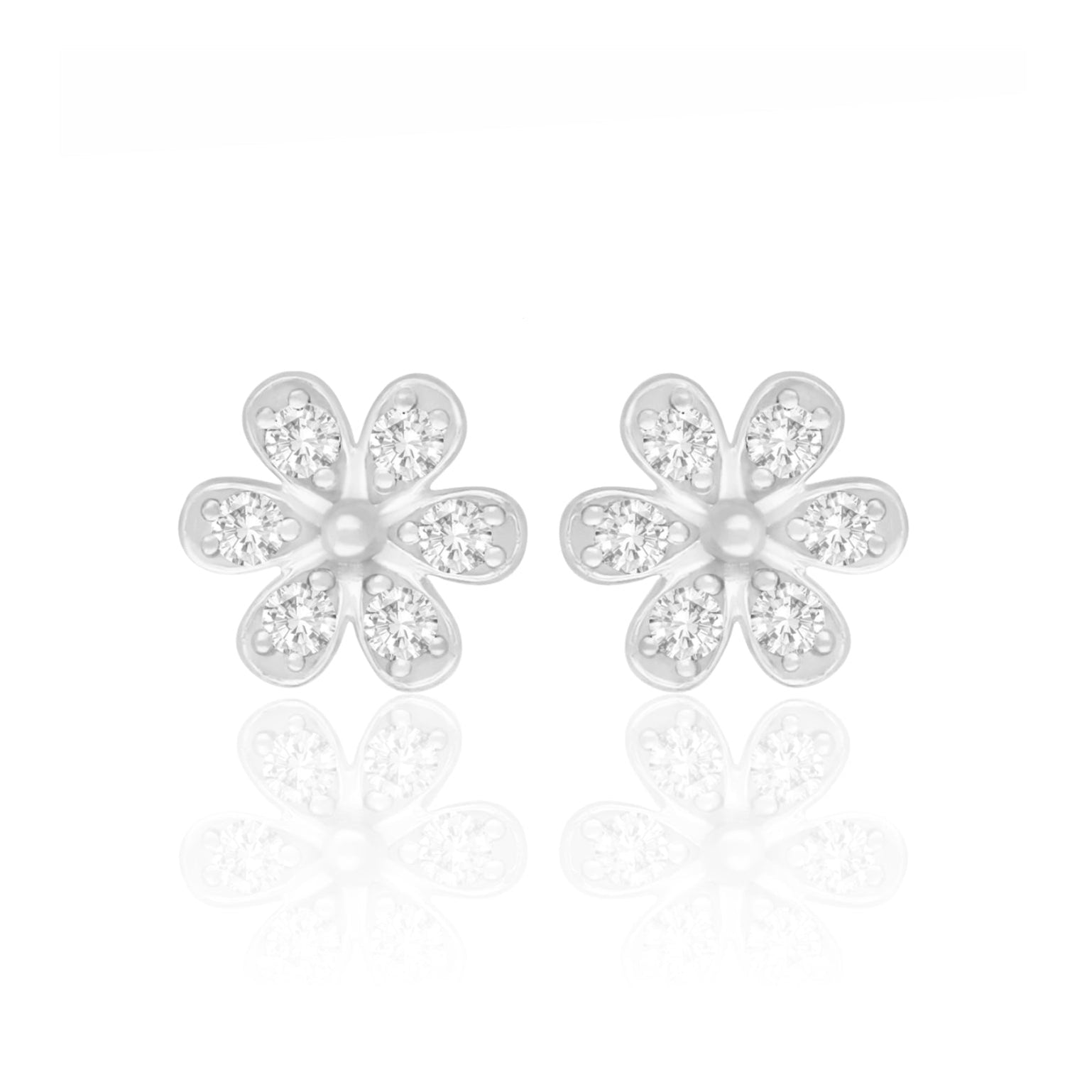 Starlight Petal Lab Grown Diamond Earrings