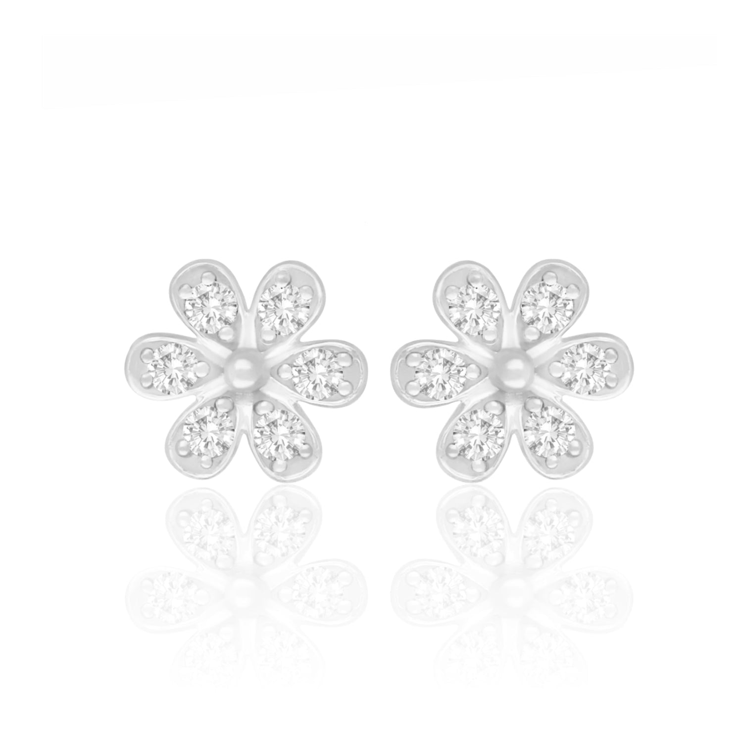 Starlight Petal Lab Grown Diamond Earrings