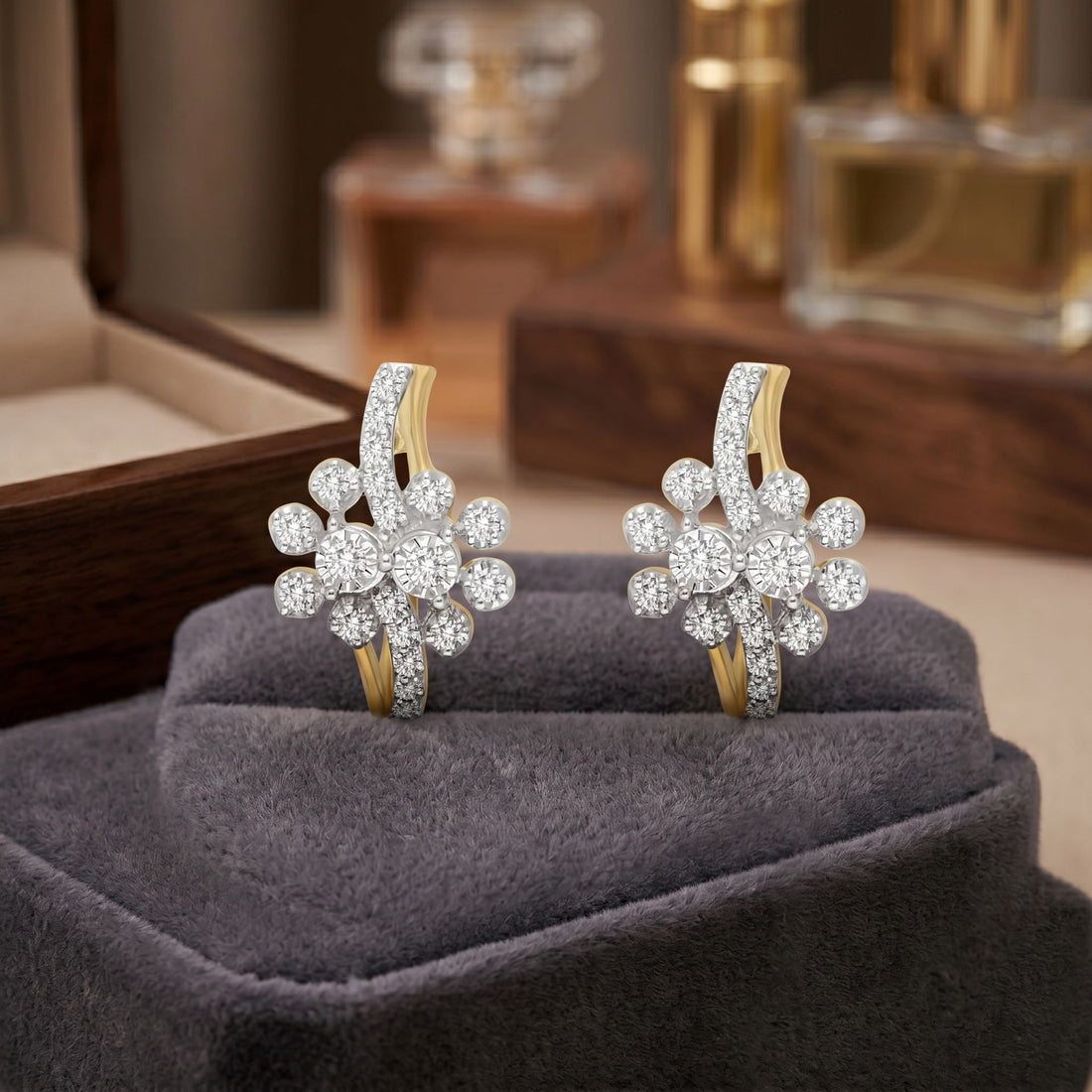 Bloom Burst Lab Grown Diamond Earrings