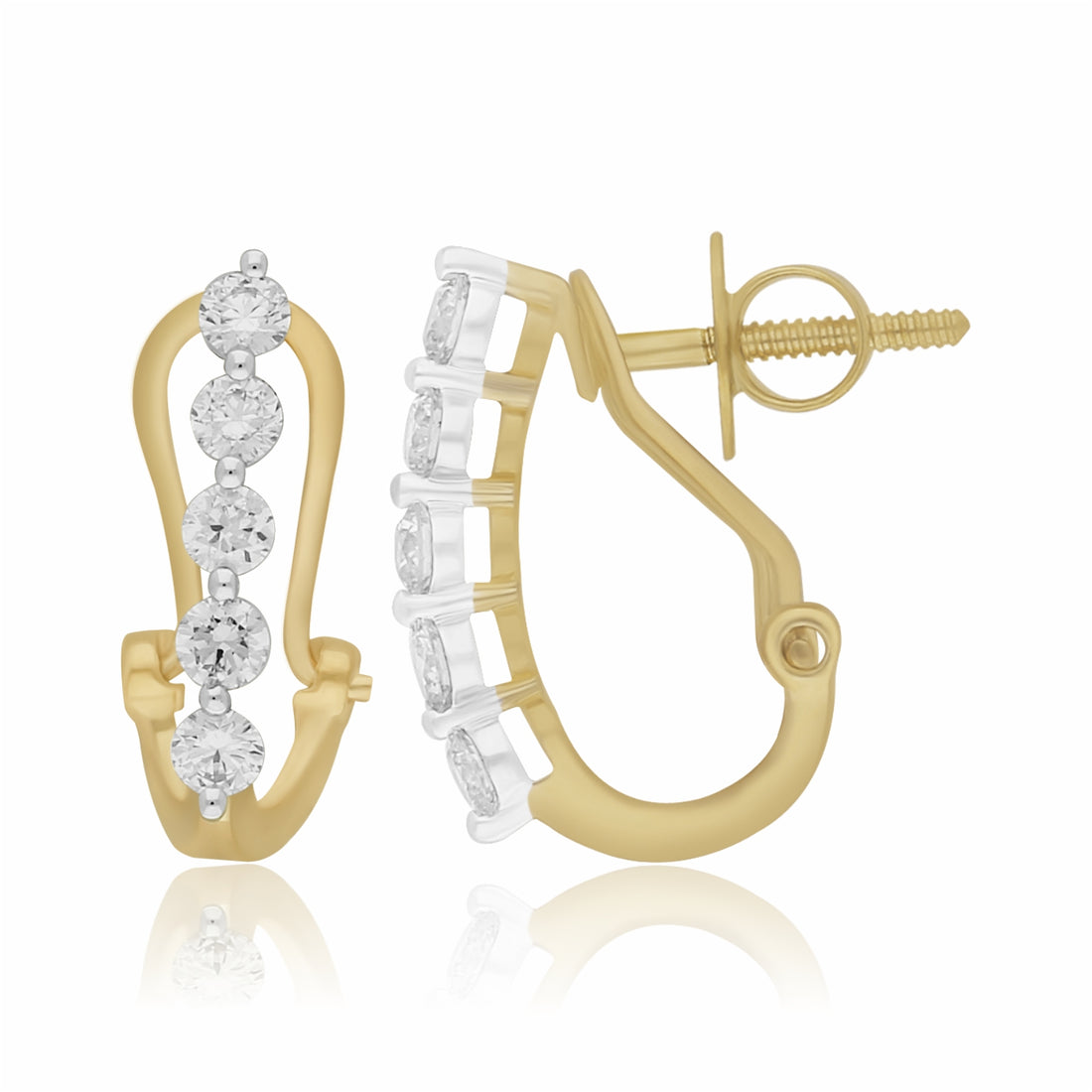 Drop Line Lab Grown Diamond Earrings