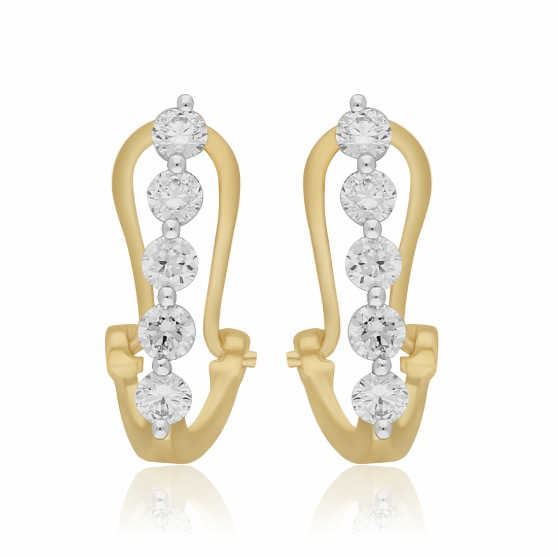 Drop Line Lab Grown Diamond Earrings