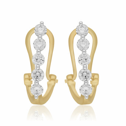 Drop Line Lab Grown Diamond Earrings