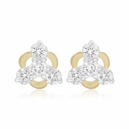 Gilded Clover Lab Grown Diamond Earrings