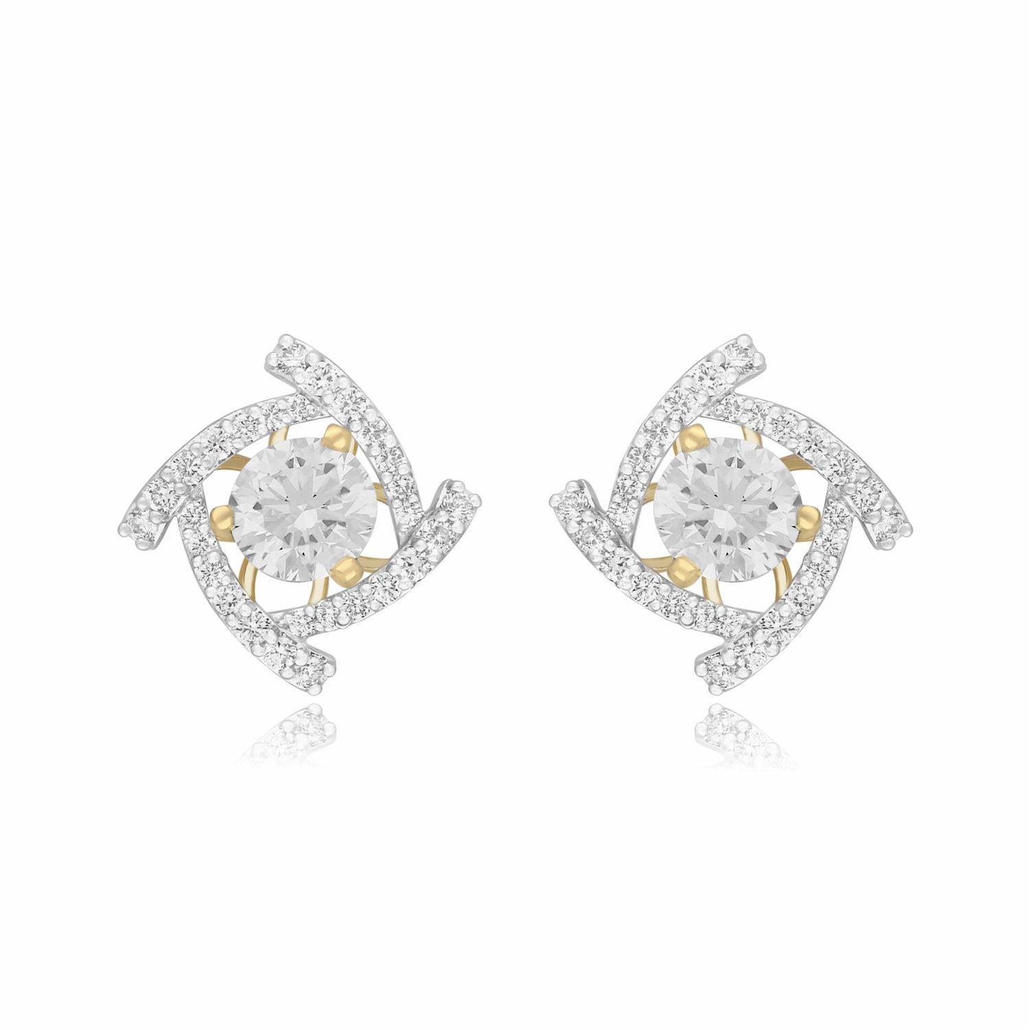Twirl Brilliance Lab Grown Diamond Earrings
