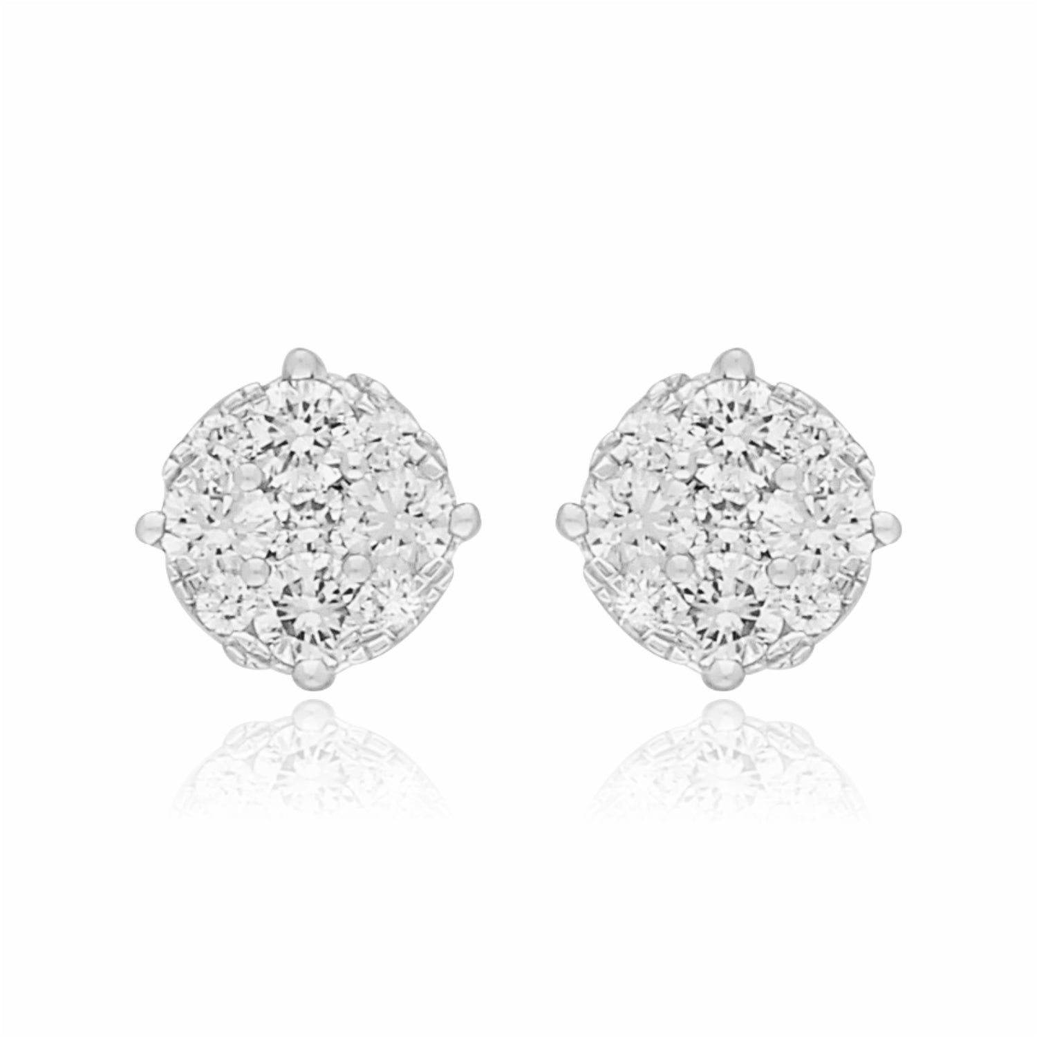 Radiance Lab Grown Diamond Cluster Earrings
