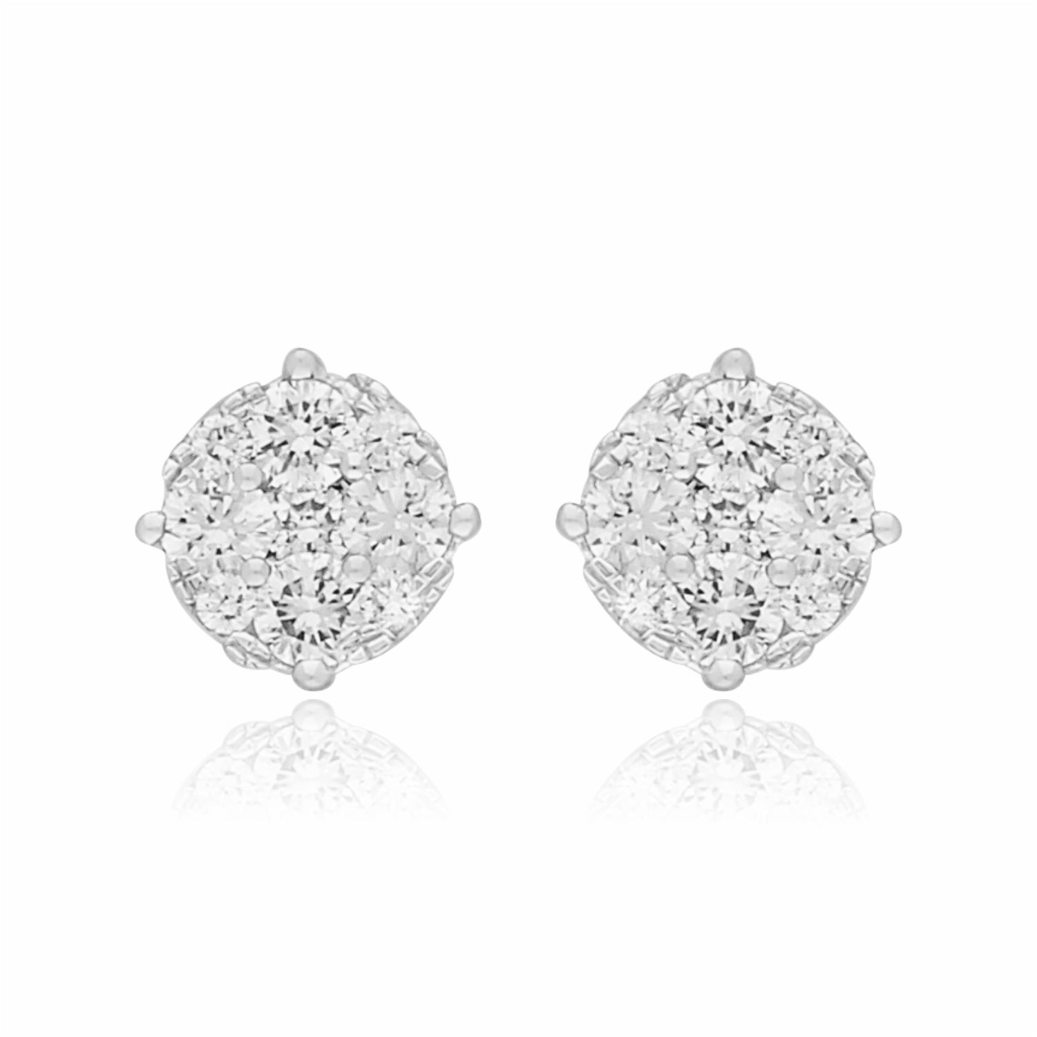 Radiance Lab Grown Diamond Cluster Earrings