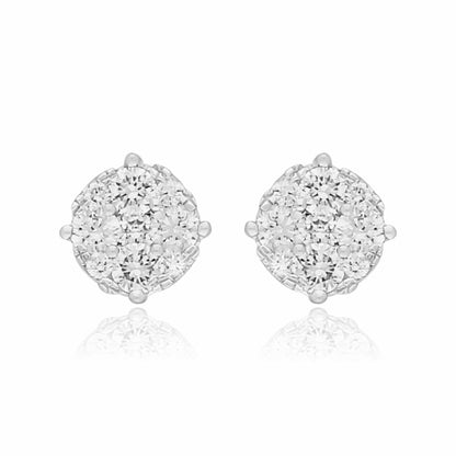 Radiance Lab Grown Diamond Cluster Earrings