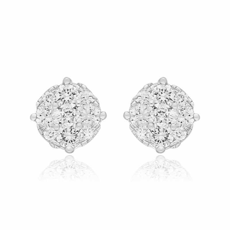 Radiance Lab Grown Diamond Cluster Earrings