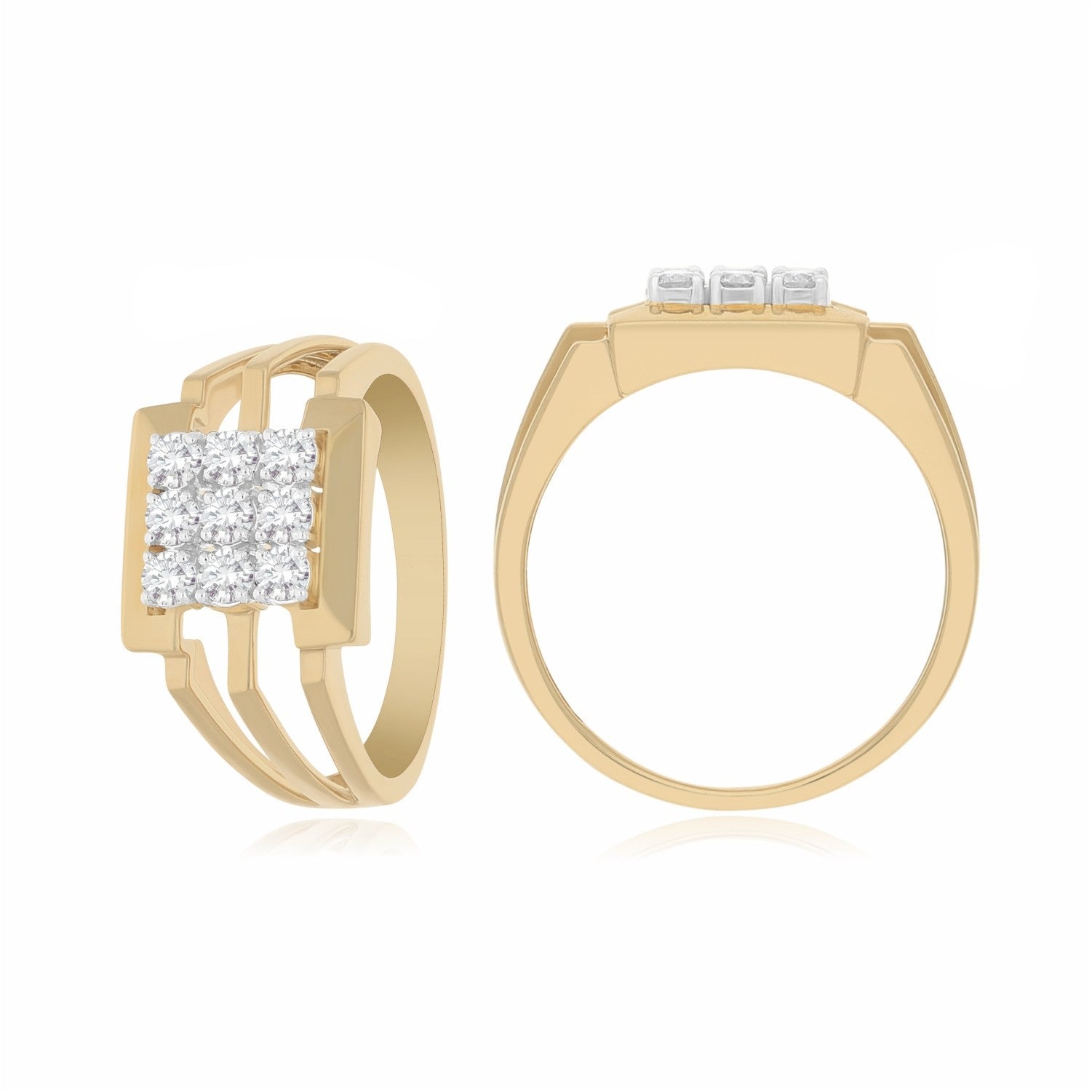 Grand Grid Lab Grown Diamond Ring