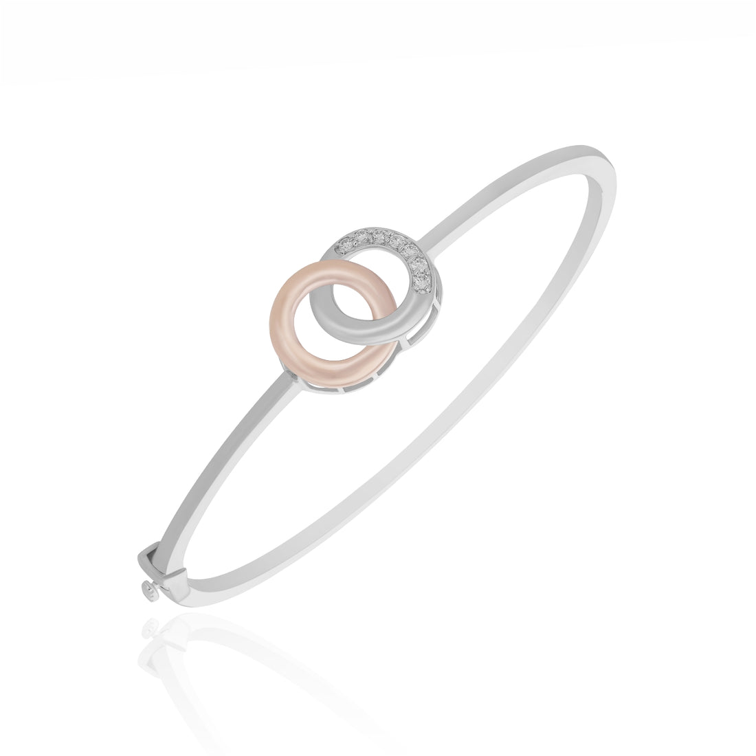 Intertwined Link Lab Grown Diamond Bangle