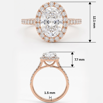 Crown Radiance Solitaire Lab Grown Diamond Ring