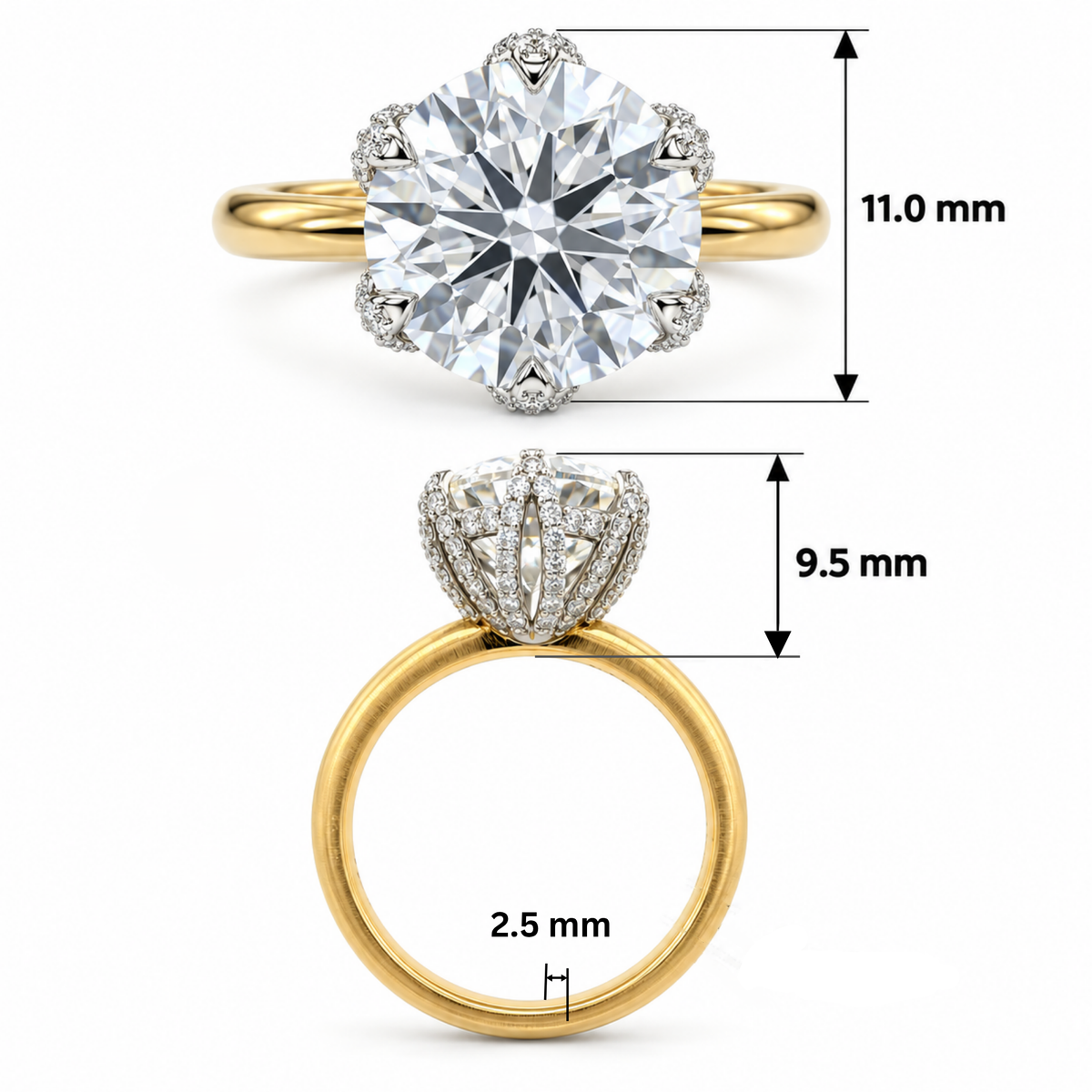 Muse Solitaire Lab Grown Diamond Ring