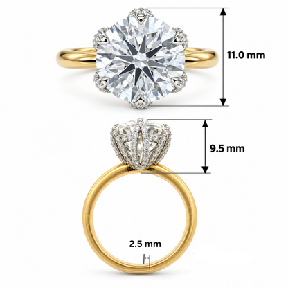 Muse Solitaire Lab Grown Diamond Ring