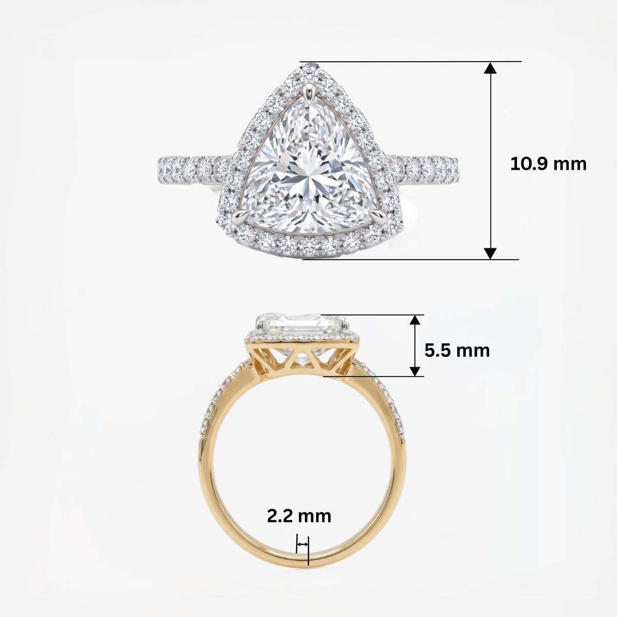 Avelora Twist Solitaire Lab Grown Diamond Ring