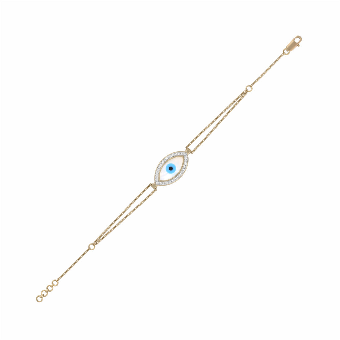 Evil Eye Lab Grown Diamond Bracelet