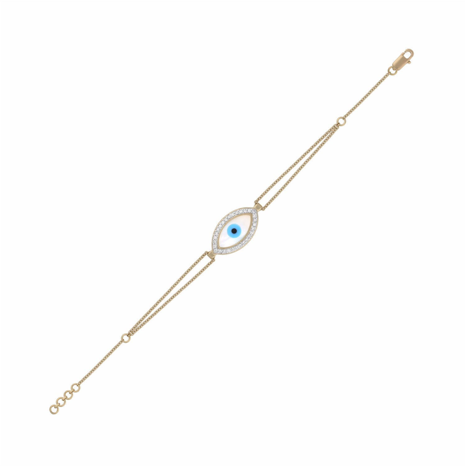 Evil Eye Lab Grown Diamond Bracelet