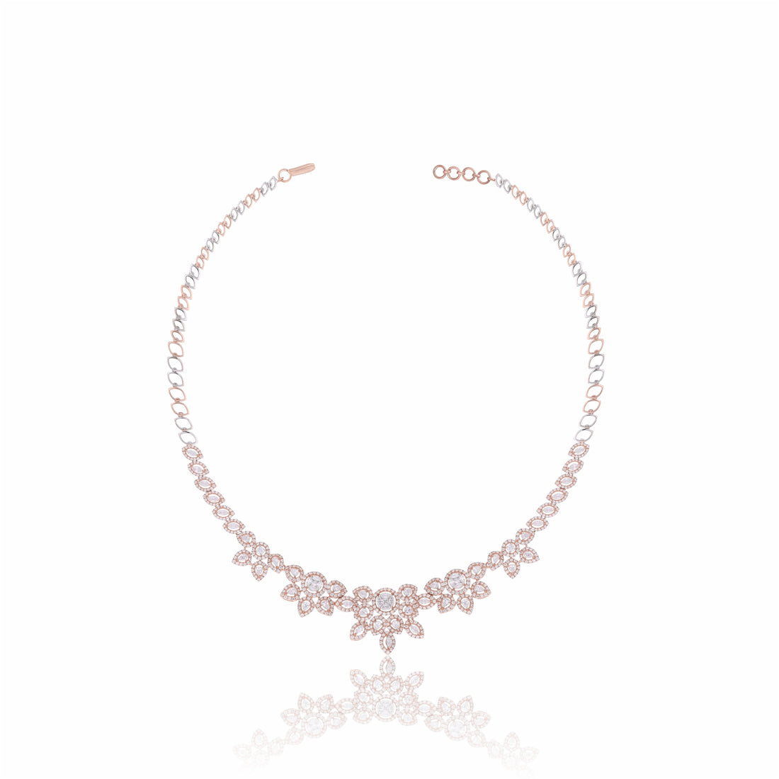 Floral Radiance Lab Grown Diamond Necklace