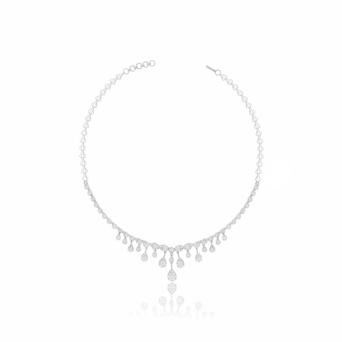 Sparkling Raindrop Lab Grown Diamond Necklace