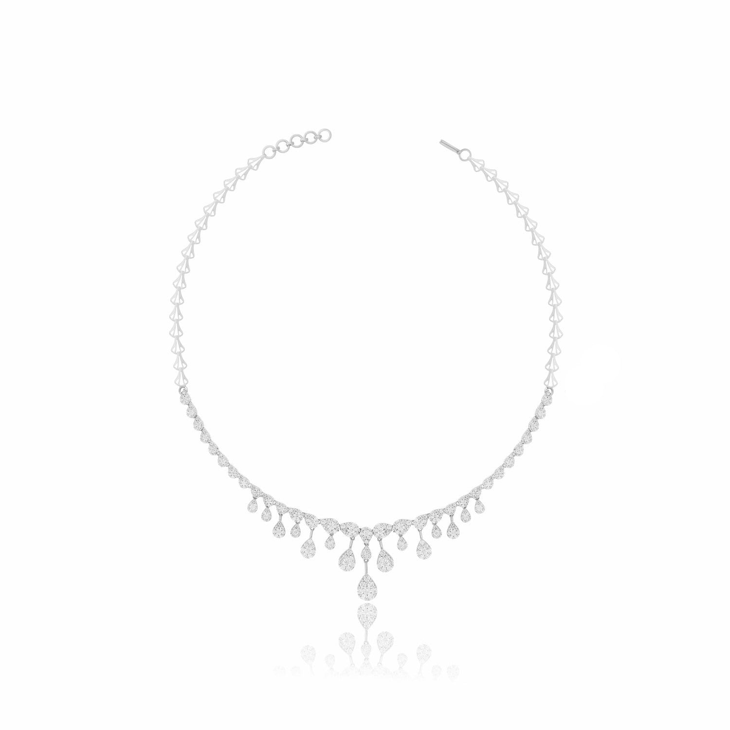 Sparkling Raindrop Lab Grown Diamond Necklace