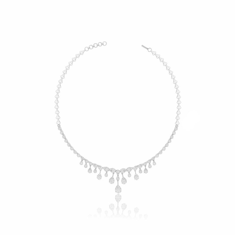 Sparkling Raindrop Lab Grown Diamond Necklace
