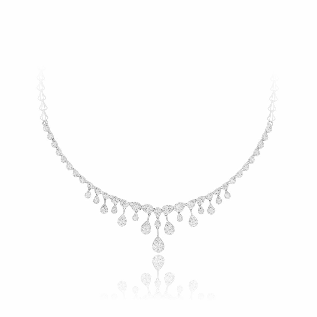 Sparkling Raindrop Lab Grown Diamond Necklace